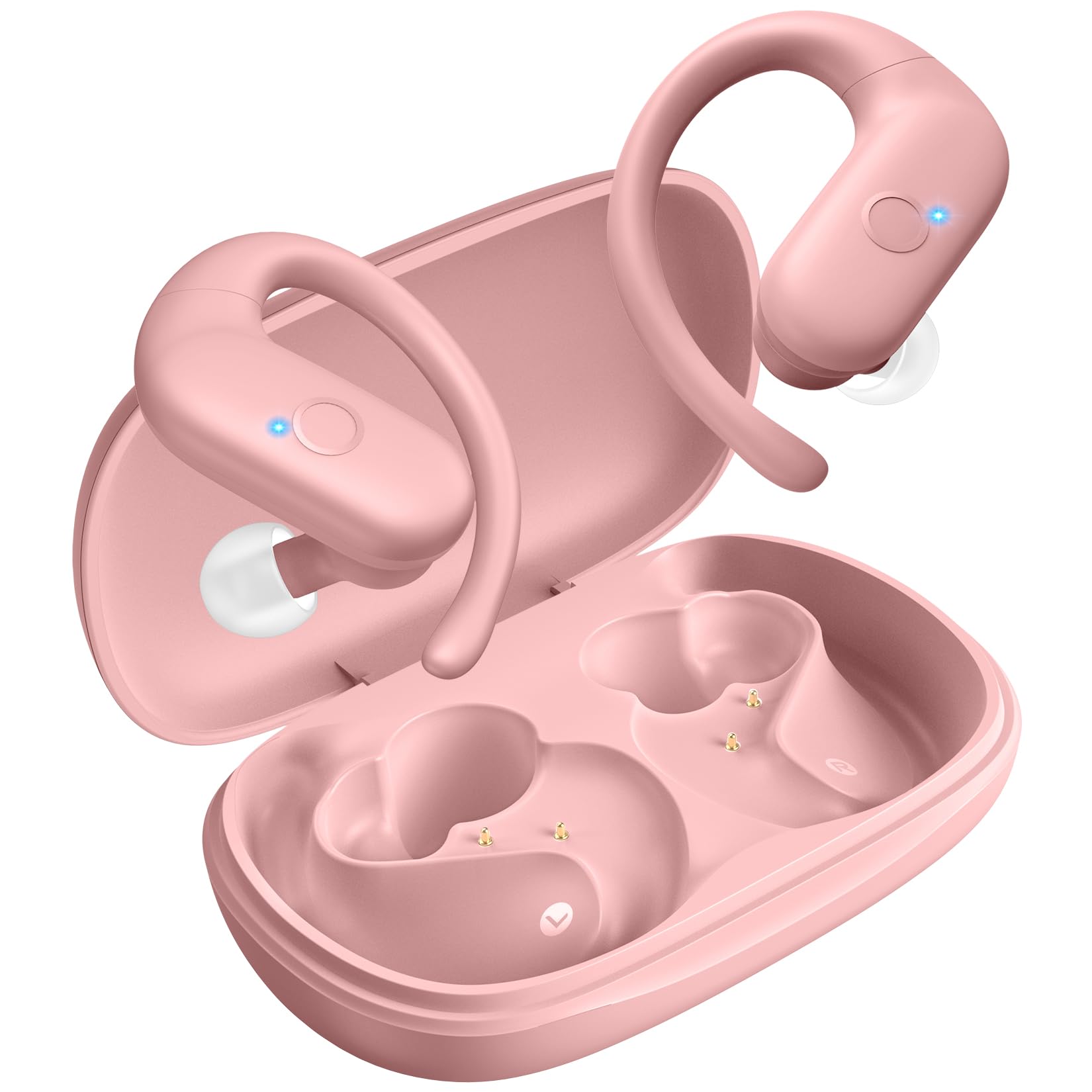 Renmou for Wireless Earbuds,Sport Bluetooth 5.4 Headphones,Over Ear Buds with Deep Bass Sound,60H Playtime Clear Calls Earphones Redesigned Comfort