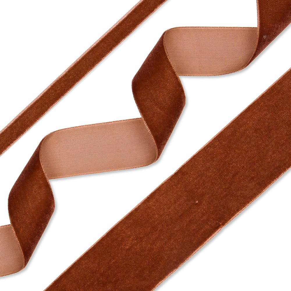 Nastro In Tessuto FloristryWarehouse - Taffetà Raso Con Bordi Metallizzati - Larghezza 40mm X 25m - Colore Arancione Bruciato - Per Fai Da Te, Confezioni Regalo E Composizioni Floreali