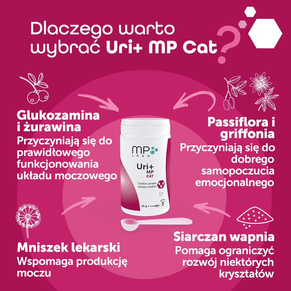 MP Labo Uri+ MP Cat 35 g - preparat wspomagający zdrowie układu moczowego kotów