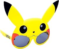 Vista 1 de Sun-Staches Pokémon Pikachu - Lentes de sol oficiales de Lil para niños, accesorio para disfraz con lentes UV400, máscara amarilla Pikachu