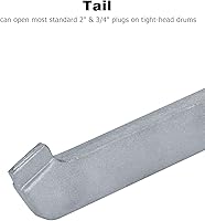 Vista 5 de Mellbree Llave Bung, llave de tambor de aluminio de galón, llave de barril para abrir tambor de 10, 15, 20, 30, 50, 55 galones, se adapta a tapas