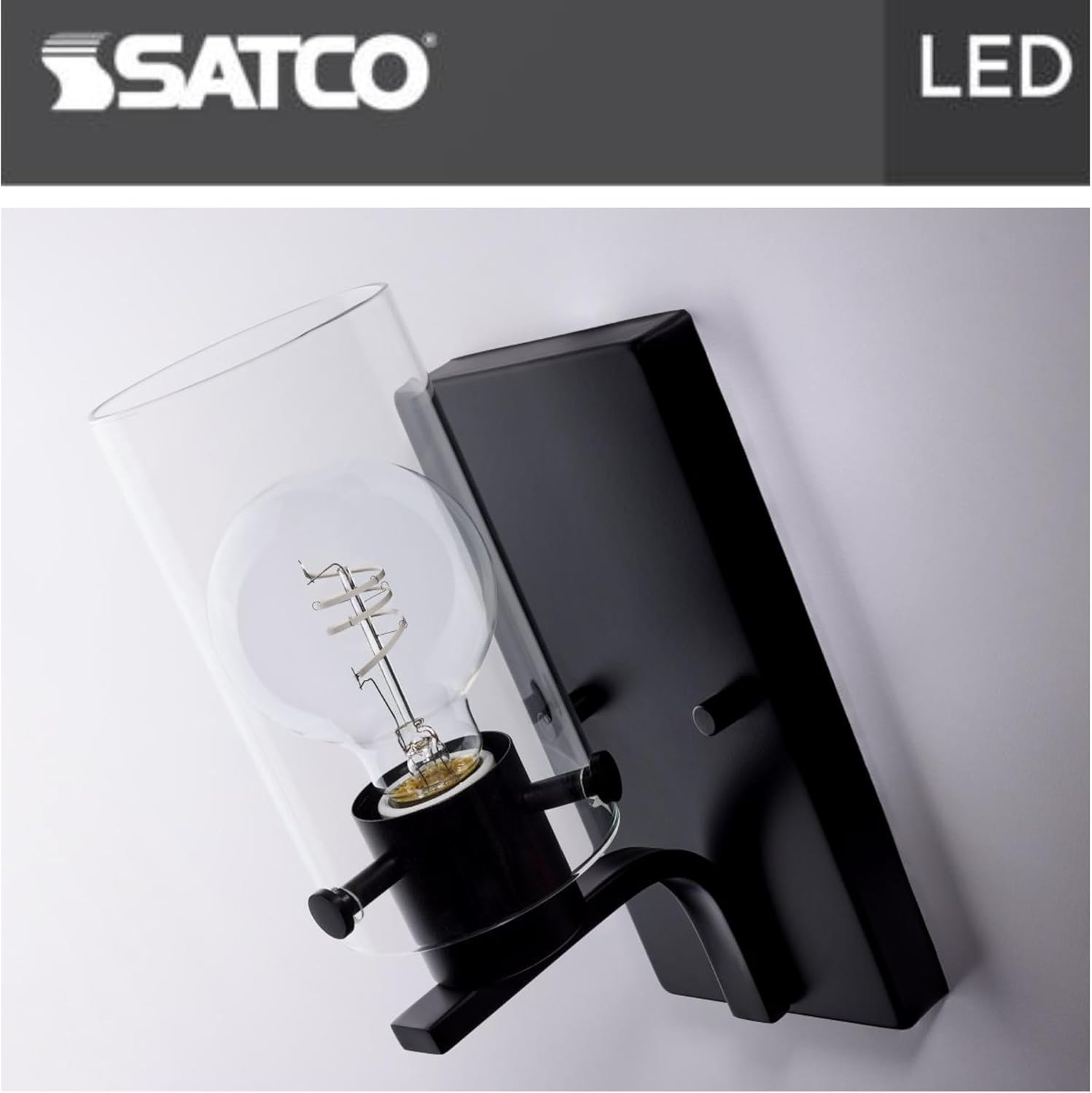 Satco S11522 LED Bulb, 6W (60W Eq), G25 Vintage Globe, Flex Gray Coil Filament, 2700K Warm White, E26 Medium Base, Dimmable, Clear Glass, 500 Lumens, 120V, Enclosed Rated (6 Pack)