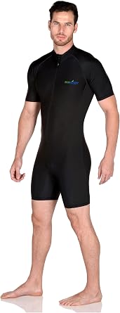 EcoStinger Adults Sunsuit Swimsuit +Pocket UV Protection Swimwear UPF50+ Black