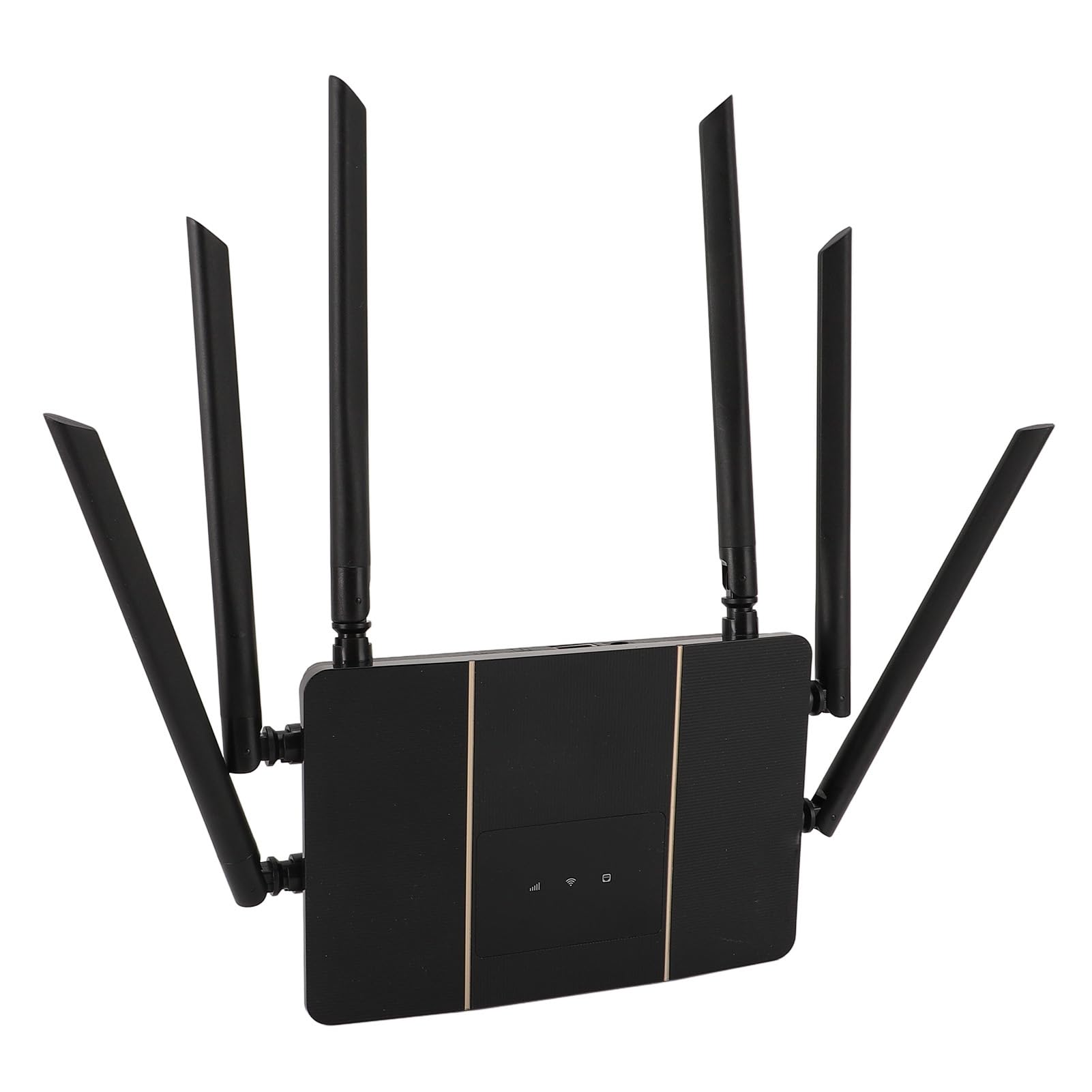 SUNGOOYUE Router Bezprzewodowy 4G LTE CPE, Szybki Modem 300 Mb/s z 6 Antenami i Gniazdem Karty SIM, Do Użytku Domowego w Biurze Do 32 urządzeń