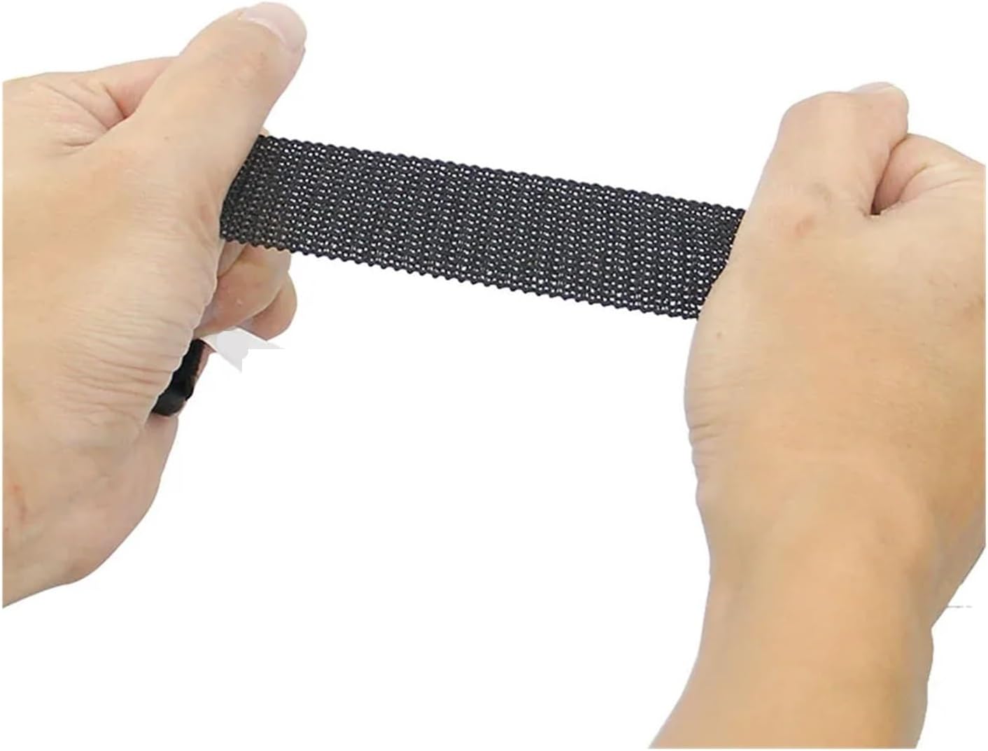 2pcs Elastic Reverse Buckle Nylon Strapping, Elastic Cable Fastener Ties(2.5x20cm)