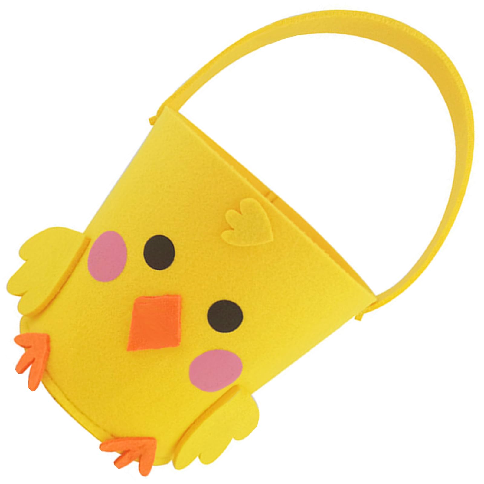 Yuxita As Shown In Pictures Felt Basket For Kids And Family Holiday Decoration Bag With Carrying Handle Candy Bucket Easters Accessories