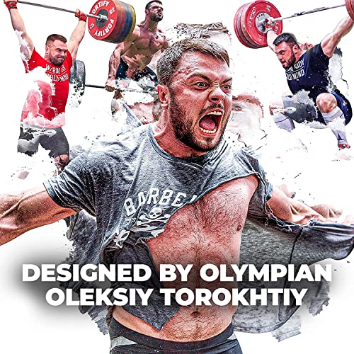 Image of WARM BODY COLD MIND Lasso Lifting Wrist Straps for Cross Training - Rated at 770 lb - Hand Wraps for Olympic Weightlifting, Powerlifting, Weight Lifting, Bodybuilding Strength Deadlift Gym Bar, Cotton
