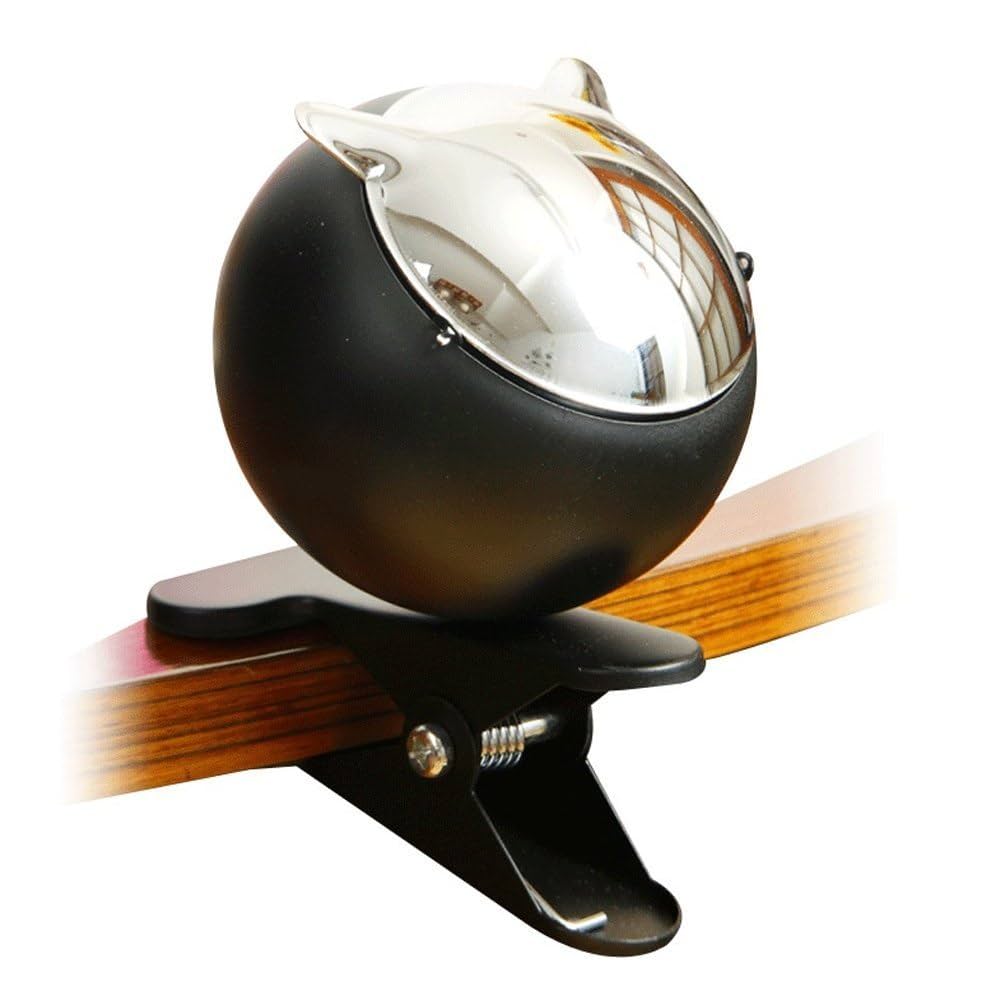 Amazon.co.jp: QIONGYU 灰皿 風よけフタ付き クリップ式アッシュ