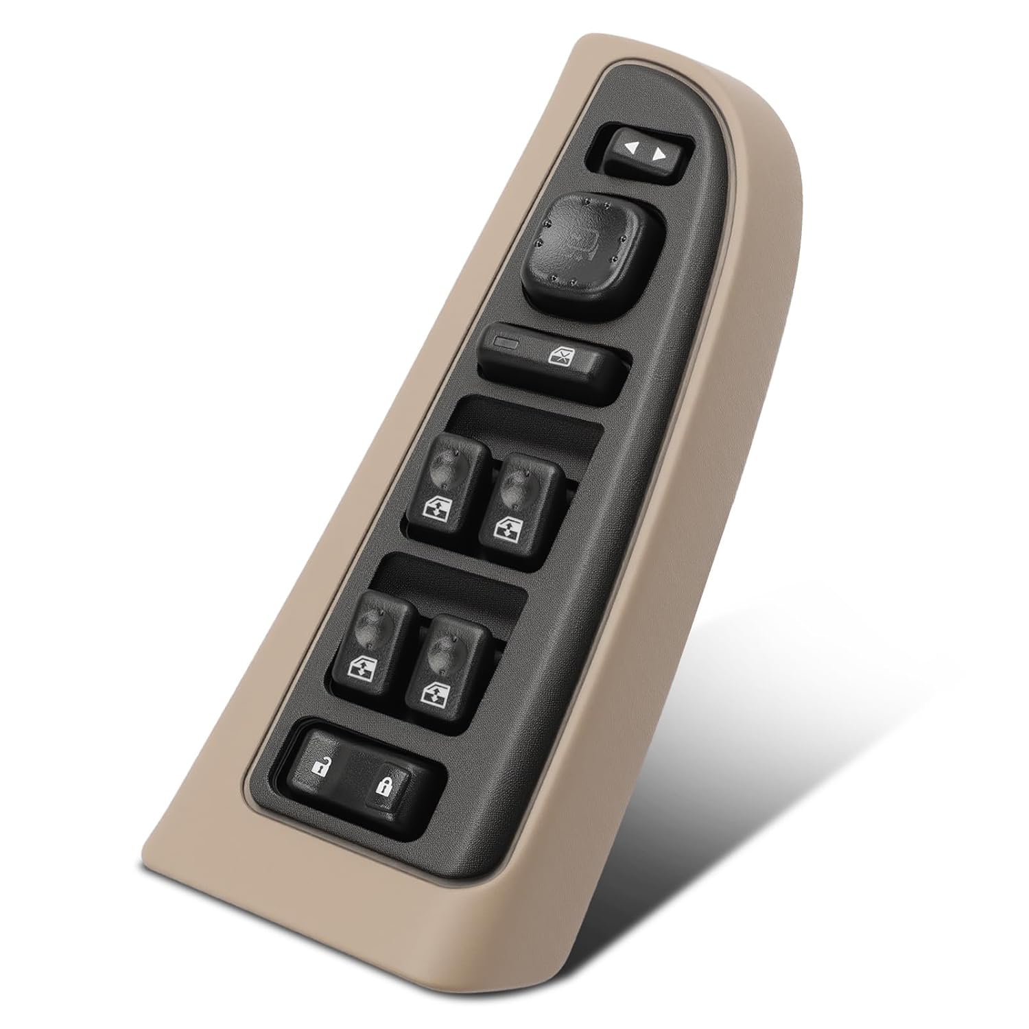 15883323 89045127 Master Driver Side Window Switch Tan Bezel Compatible with 2003-2006 Silverado Avalanche Tahoe Sierra Yukon Escalade Escalade EXT 901-075 DWS-220