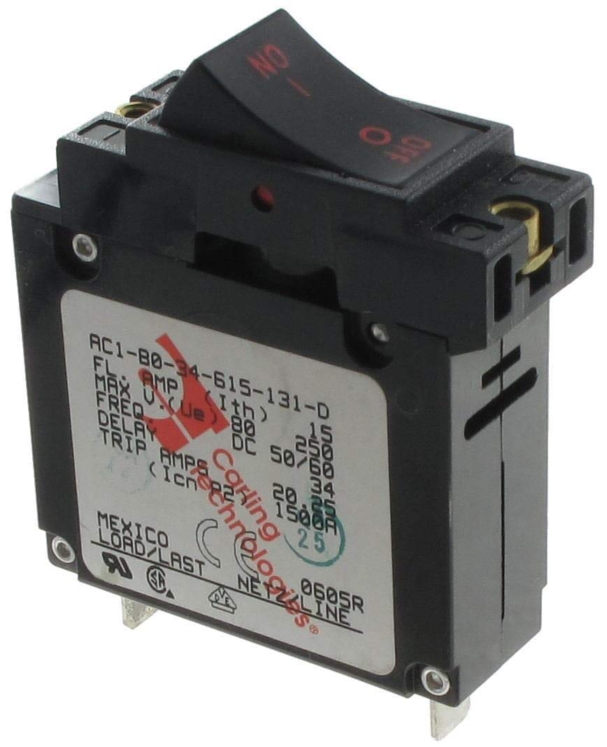 Hydraulic Circuit Breaker, A Series, 10 A, 1 Pole, 277 V, 100