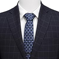 Vista 5 de Cufflinks Inc. Corbatas de seda de Batman, azul (Blue Cross)
