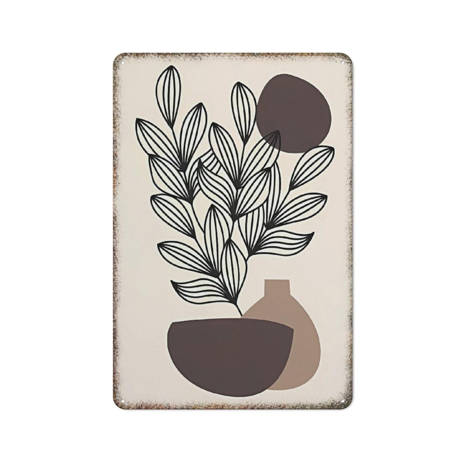 Universal Home Art Print Retro Metal Plaque Farmhouse Kitchen Rustic Style Interesting Wall Hanging Decor 8x12 Inch