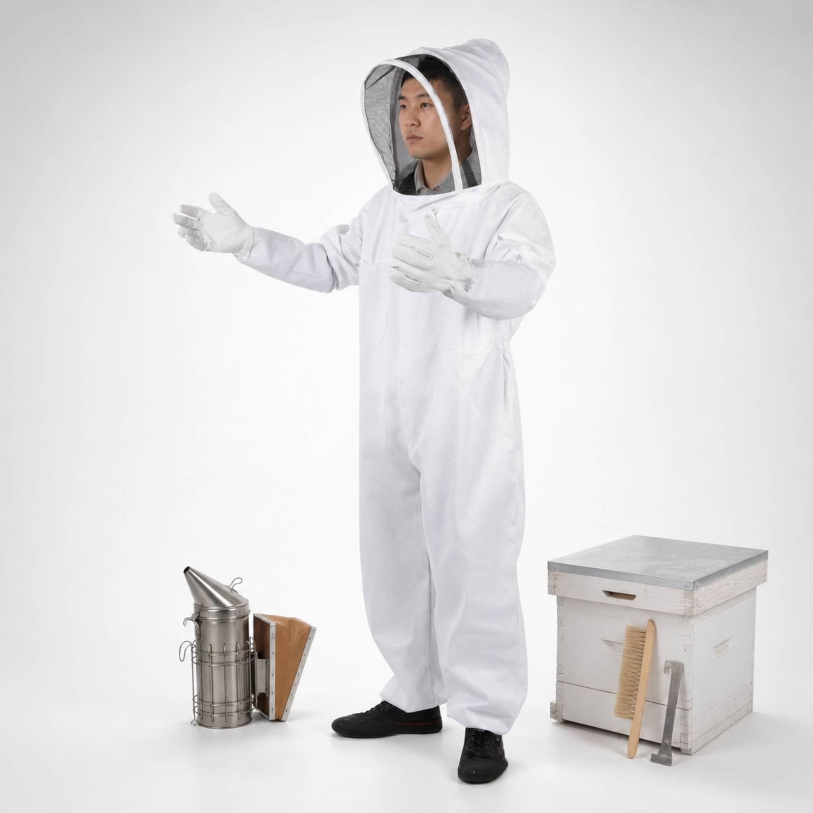 LOVIVER Combinaison D'apiculture Protectrice | Anti-Abeilles, complète, Tenue D'apiculture Gants, pr, Apiculteurs