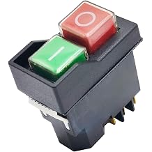 Table Saw Power Switch, Compatible with Craftsman/Hitachi Metabo/Ryobi 10-inch Table Saw, Replace# CMXETAX69434502 HPT C10RJ C10RJSM R4514T RTS08 RTS12 RTS23, 6Pins 18A 127V