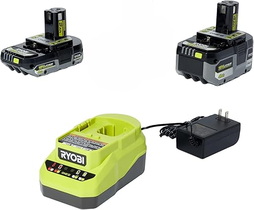 Ryobi ONE+ PSK106SB Kit de inicio con batería de 2 Ah, batería de 4 Ah y cargador
