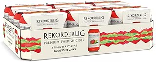 Rekorderlig Strawberry-Lime cider 24 x 330 ml (cans)