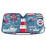 Ocean Ship Blue Sun Shade for Windshield Folding Sunscreen as seen on tv Products automaticas para Autos