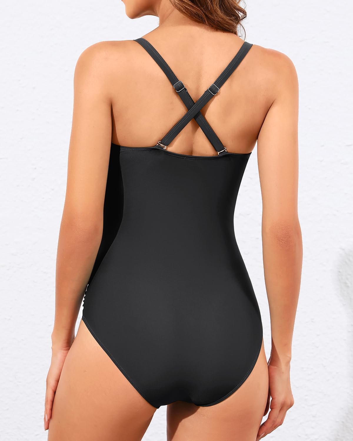 Women’s Mesh One Piece Swimsuits - Tummy Control Cutout Bathing Suit Push Up Slimming Swimwear 2025 - Image 2