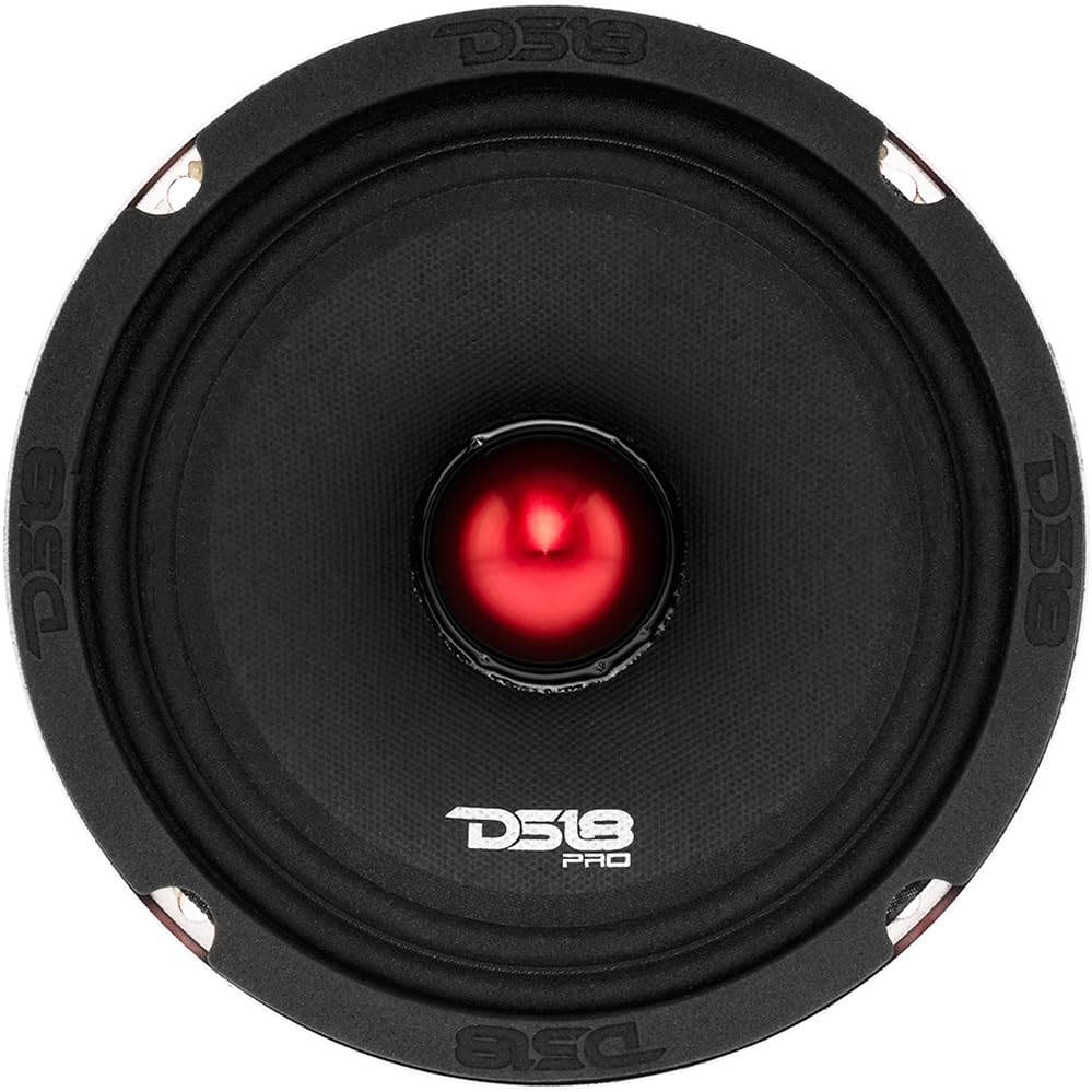 DS18 Speakers 6.5 inch for Ford F-150 2015-2024 Upgrade Kit - Pair of Pro Series with Adapters and Harness, Mid-Range Loudspeakers 6 1/2 Car Audio Rear Door Speaker PRO-X6.4BM