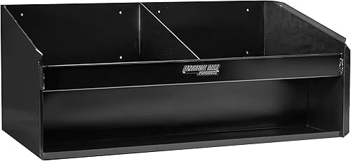 Extreme Max 5001.6139 Organizador de gabinete de aluminio para montaje en pared de doble casco para remolque de carreras cerrado, tienda, garaje,