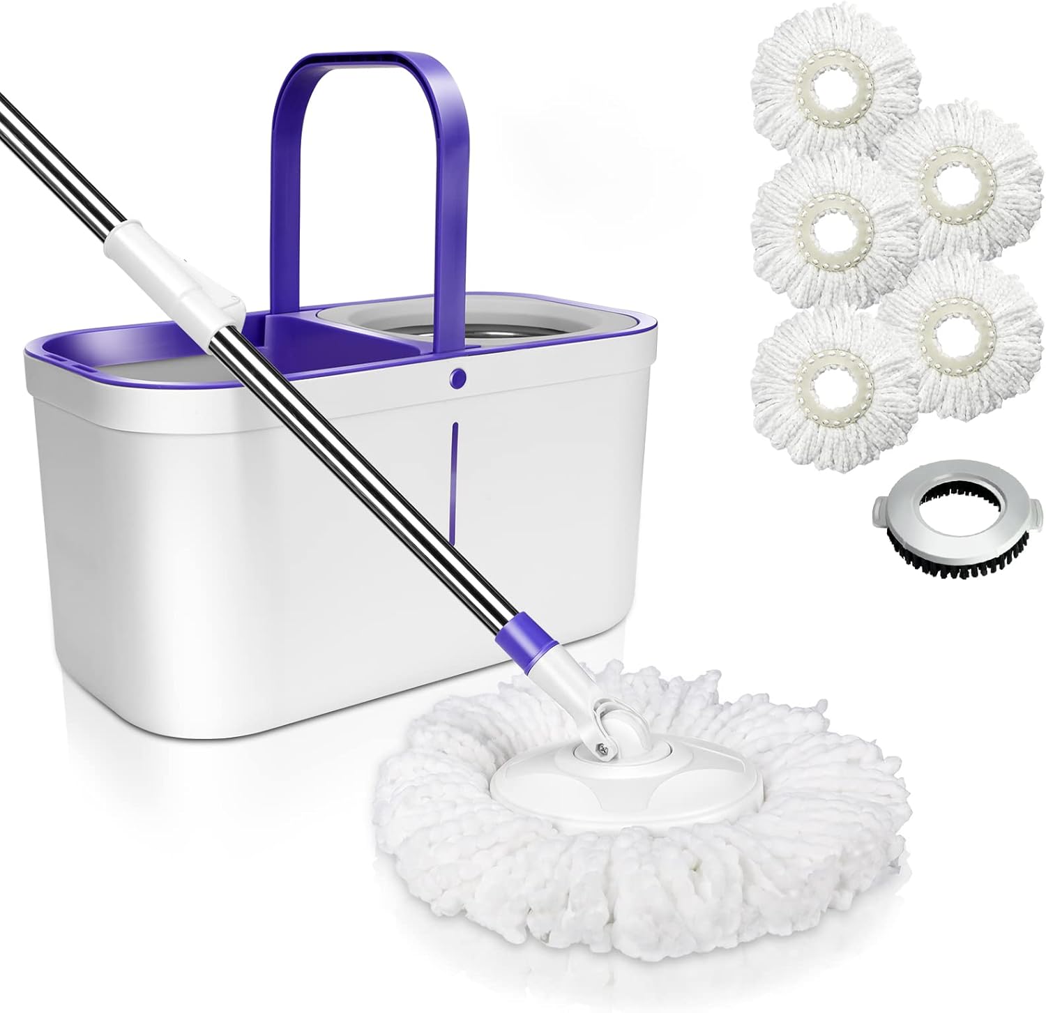 Midyb Spin Mop and Bucket for Floor Cleaning, 360 Spinning