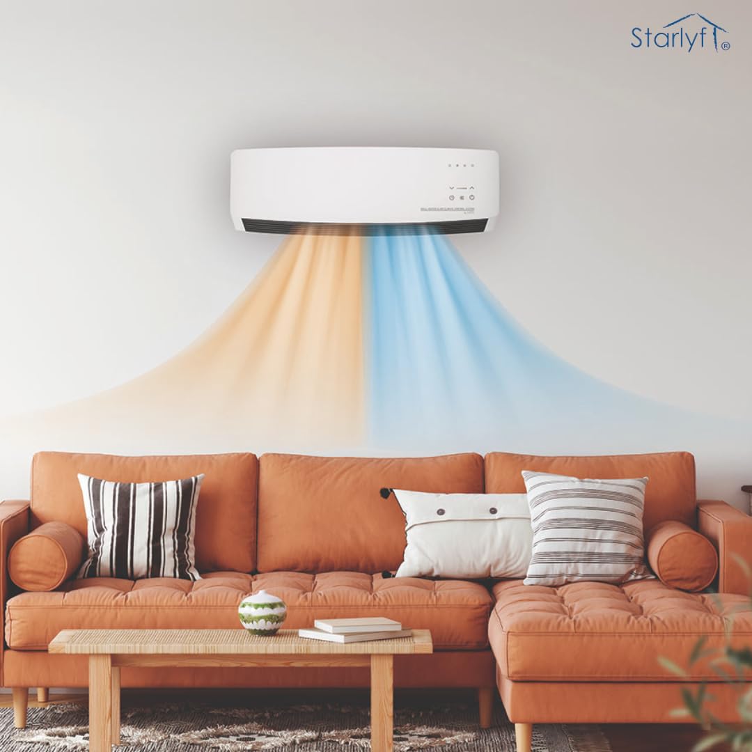 STARLYF Climate Control unit showing hot and cold air distribution in a living room