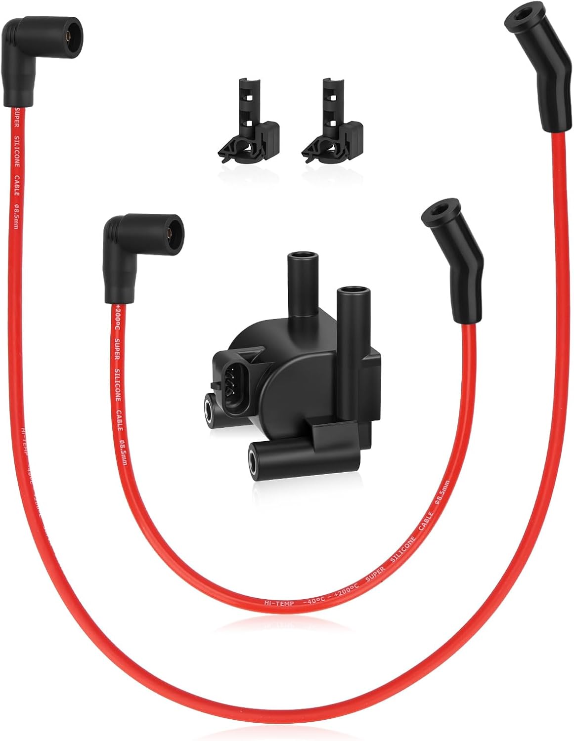 JAVIK 31696-07A Ignition Coil Wires Spark plug Cap for FXST FXD FXDB FXDC FXDWG FXDF FXDL FXST 2007-2017