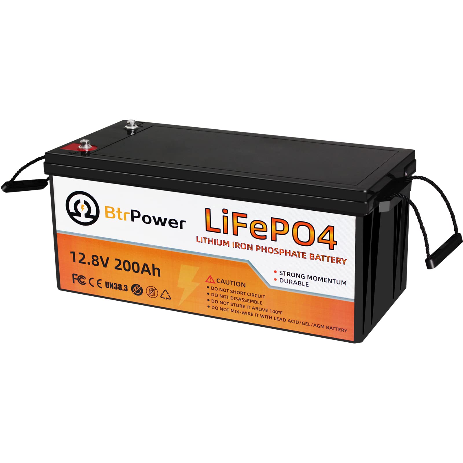 Buy 12V 200Ah LiFePO4 Lithium Battery, 5000+ Deep Cycle Rechargeable