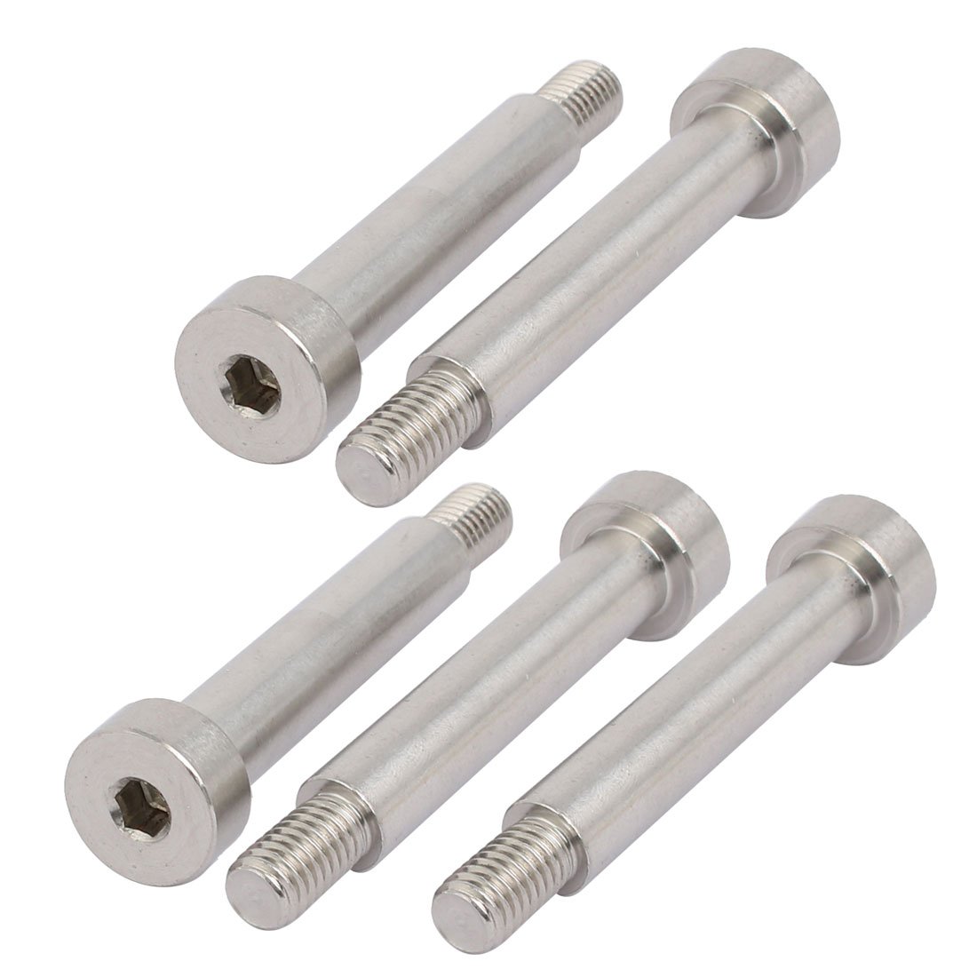 sourcing map Vis Épaule 10mm Ø 50mm long épaule M8 Filetée 5pcs