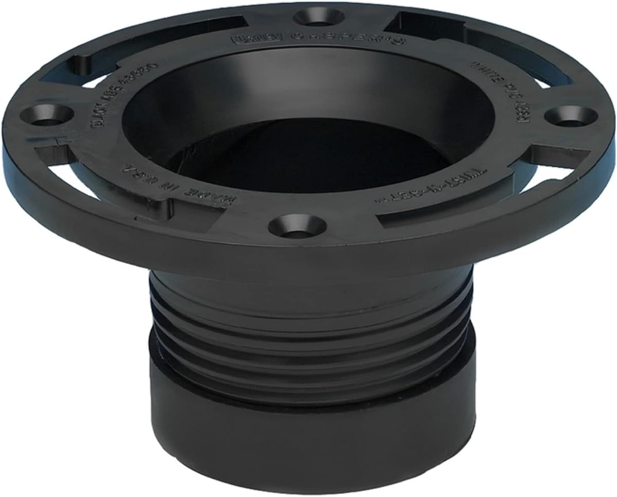 4 in. ABS Twist-N-Set Closet Flange