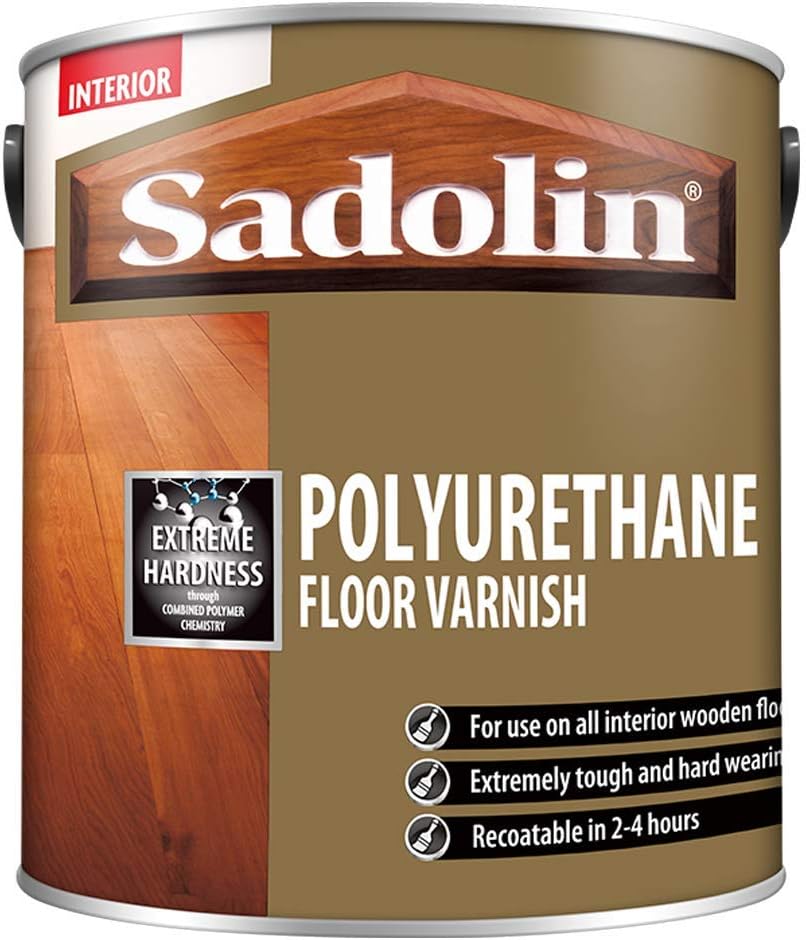 Sadolin Polyurethane Floor Varnish 2.5 litre Satin