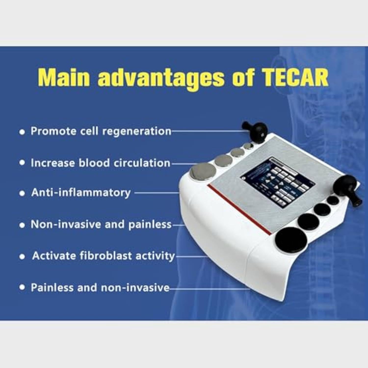 Urządzenie Do Diatermii Tecar Therapy, Fizjoterapia, 4 Tryby I 10 Części Ciała, Odchudzanie Ret Cet, Urządzenie Terapeutyczne 300~448 Khz, Urządzenie Do Masażu Modelującego Sylwetkę