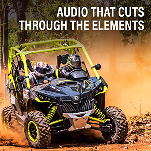 Image of BOSS Audio Systems B6RGB ATV UTV Marine Roll Cage Waketower Speaker Pods - IPX6 Rated Weatherproof, Amplified, 6.5 Inch, Full Range, 2 Way, Bluetooth, RGB LED Illumination, Aux in, Sold in Pairs