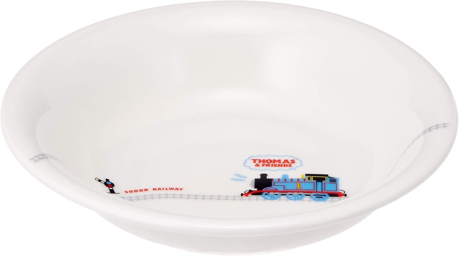 金正陶器(Kaneshotouki) Thomas The Tank Engine Fruit Kids Plate, 15cm, white