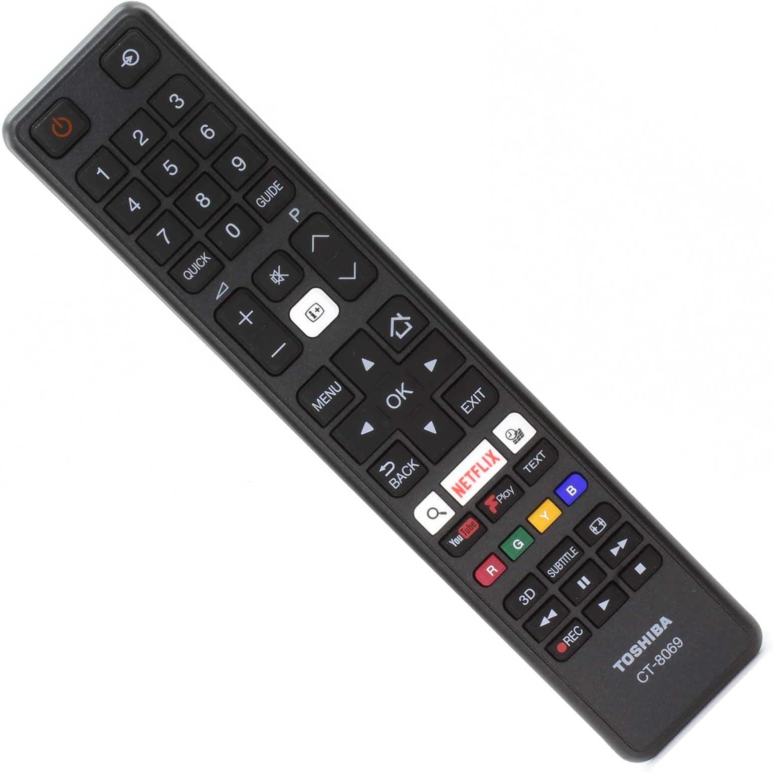 GENUINE TOSHIBA CT8069 CT-8069 REMOTE CONTROL 32D3653DB 43U6663DB 49L3653DB 43L3753DB