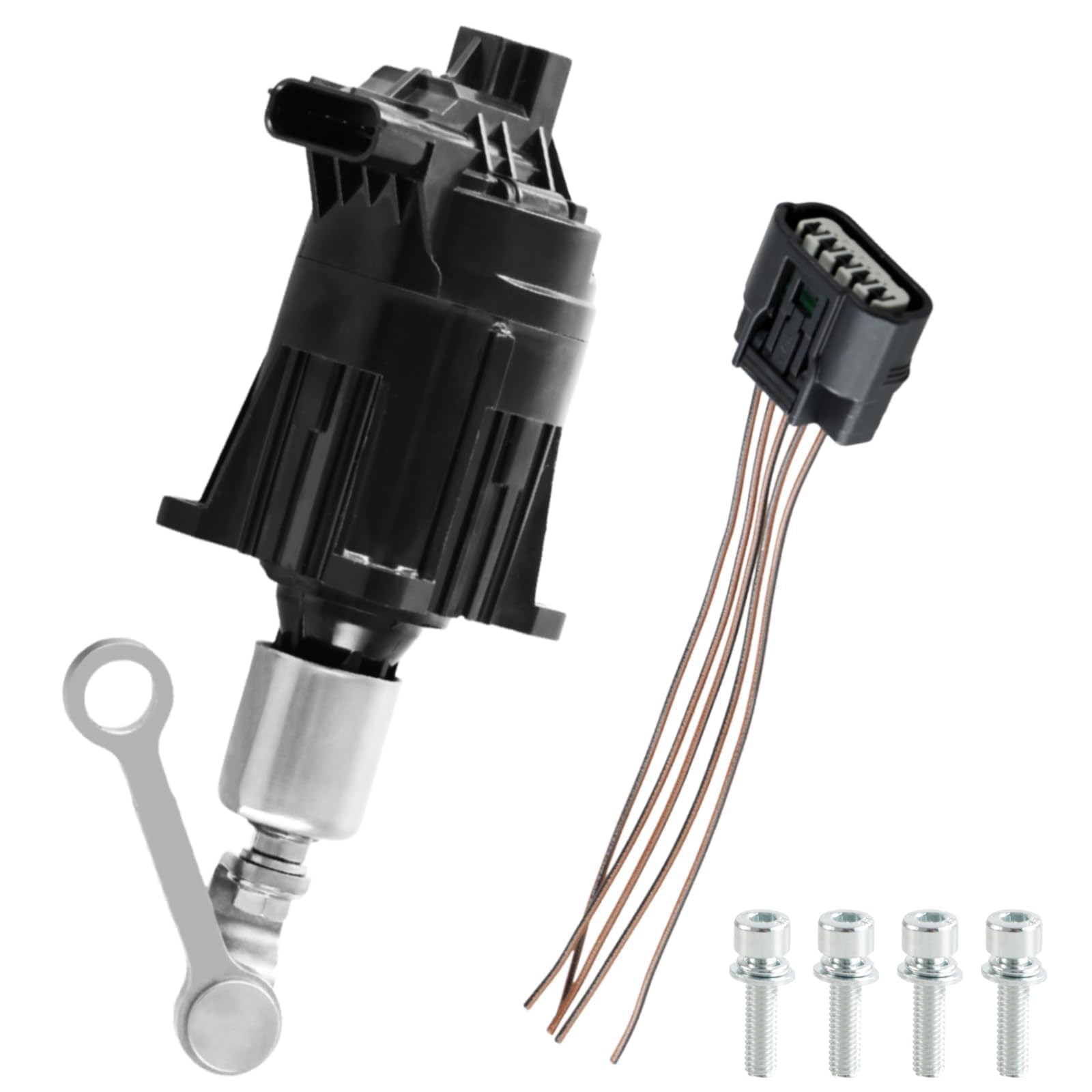 FUSCH Electronic Turbo Wastegate Actuator Turbocharger Solenoid Valve (with 5-Pin Plug Harness) Compatible with Honda Civic CR-V Accord 1.5 VTEC Turbo Replace#: 189005AAA01 K6T52372 49373-07011