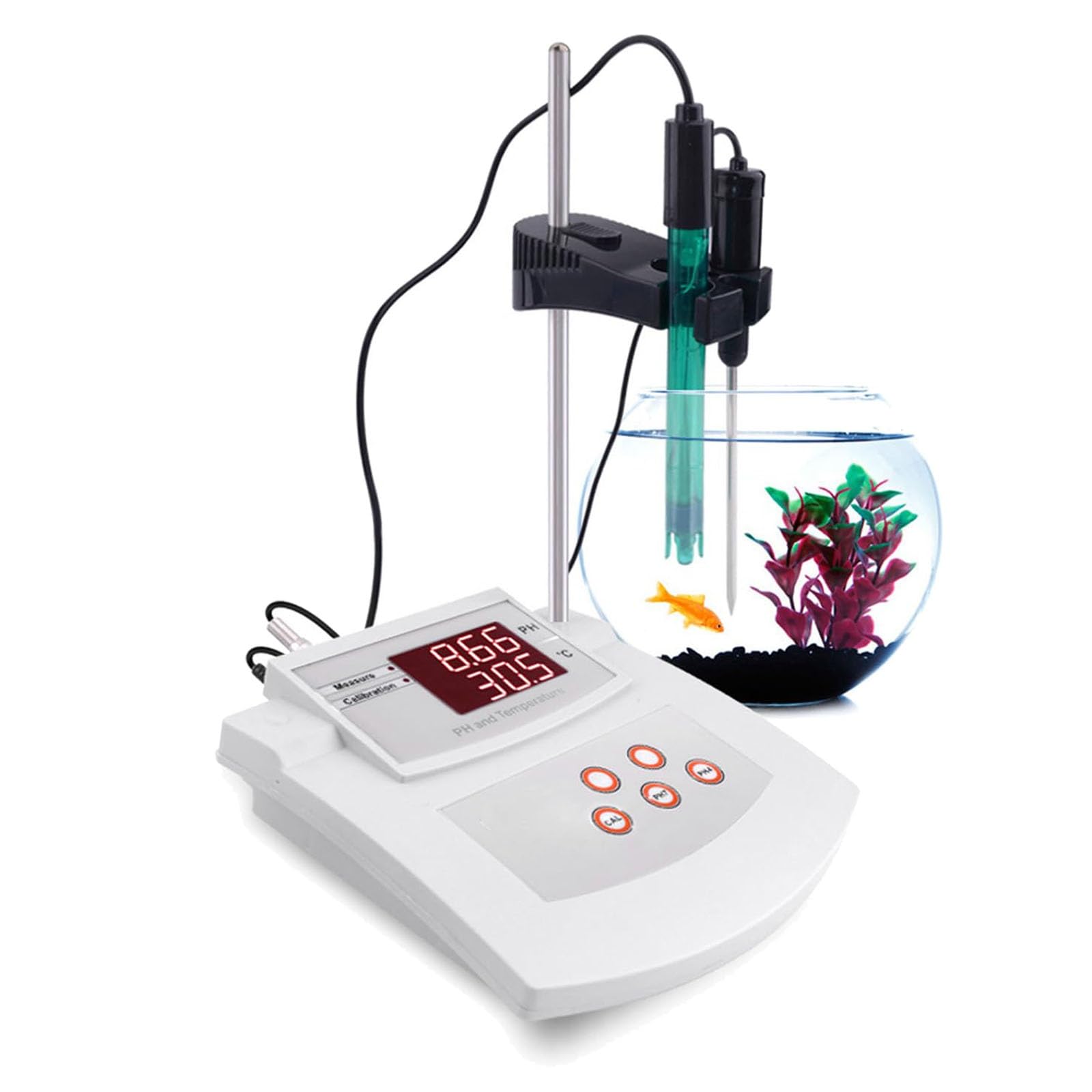 Desktop-Labor-PH-Meter mit automatischer Kalibrierung, ±0,01 PH-Genauigkeit, PH/Temp 2 Elektroden, und Ökologie