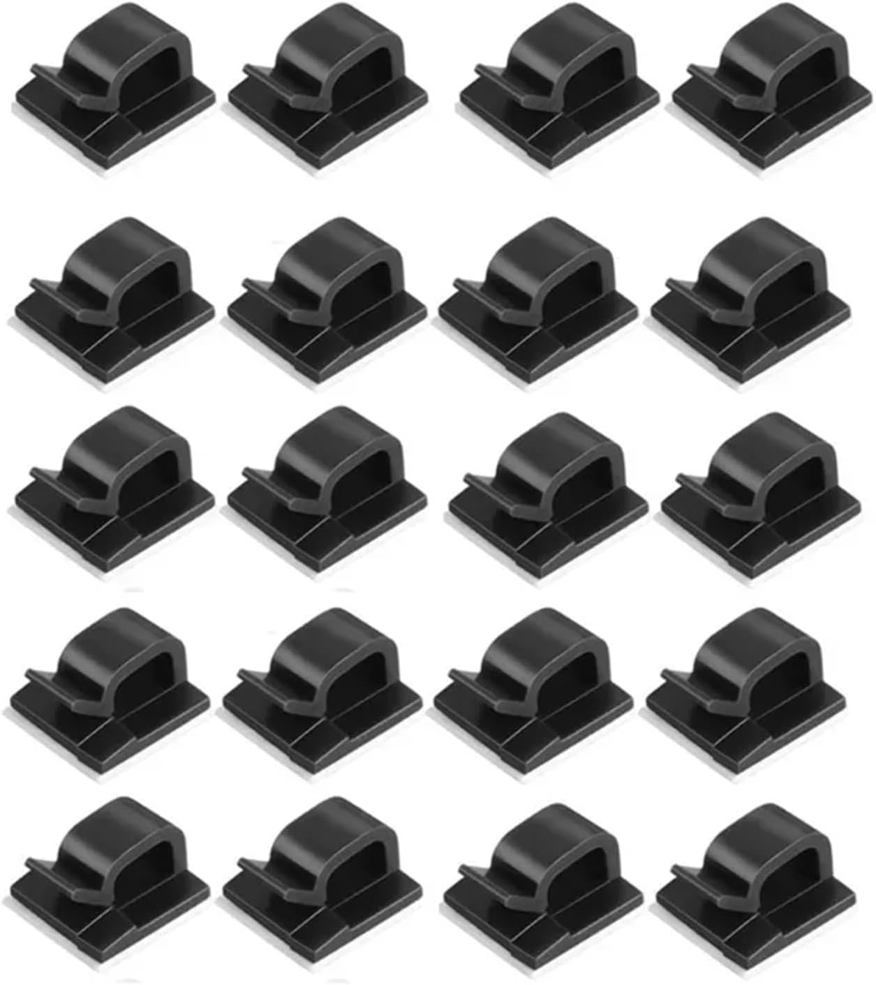 Adhesive Cable Clips 6-300Pcs Cable Clip Storage Box Guiding Line Drop Wire Holder Self-adhesive Manager Fixations Pc and Cables Organizer(120pcs-black)
