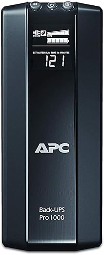 APC Back-UPS Pro BR1000G-IN, 1000VA / 600W, 230V UPS System, High-Performance Premium Power Backup & Protection for Home Office, Desktop PC, Gaming…