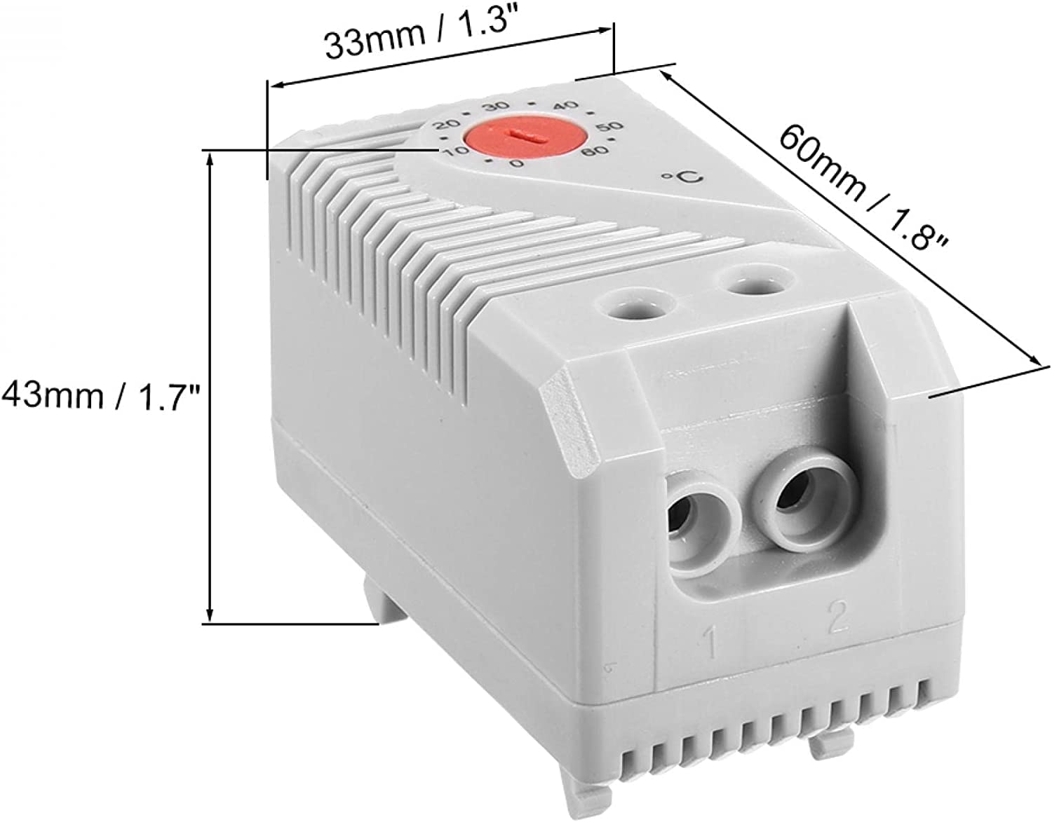 Termostato Meccanico Regolabile 0-60°C - Per Riscaldatori E Ventole, Installazione DIN, 110V-250V - Foto 13