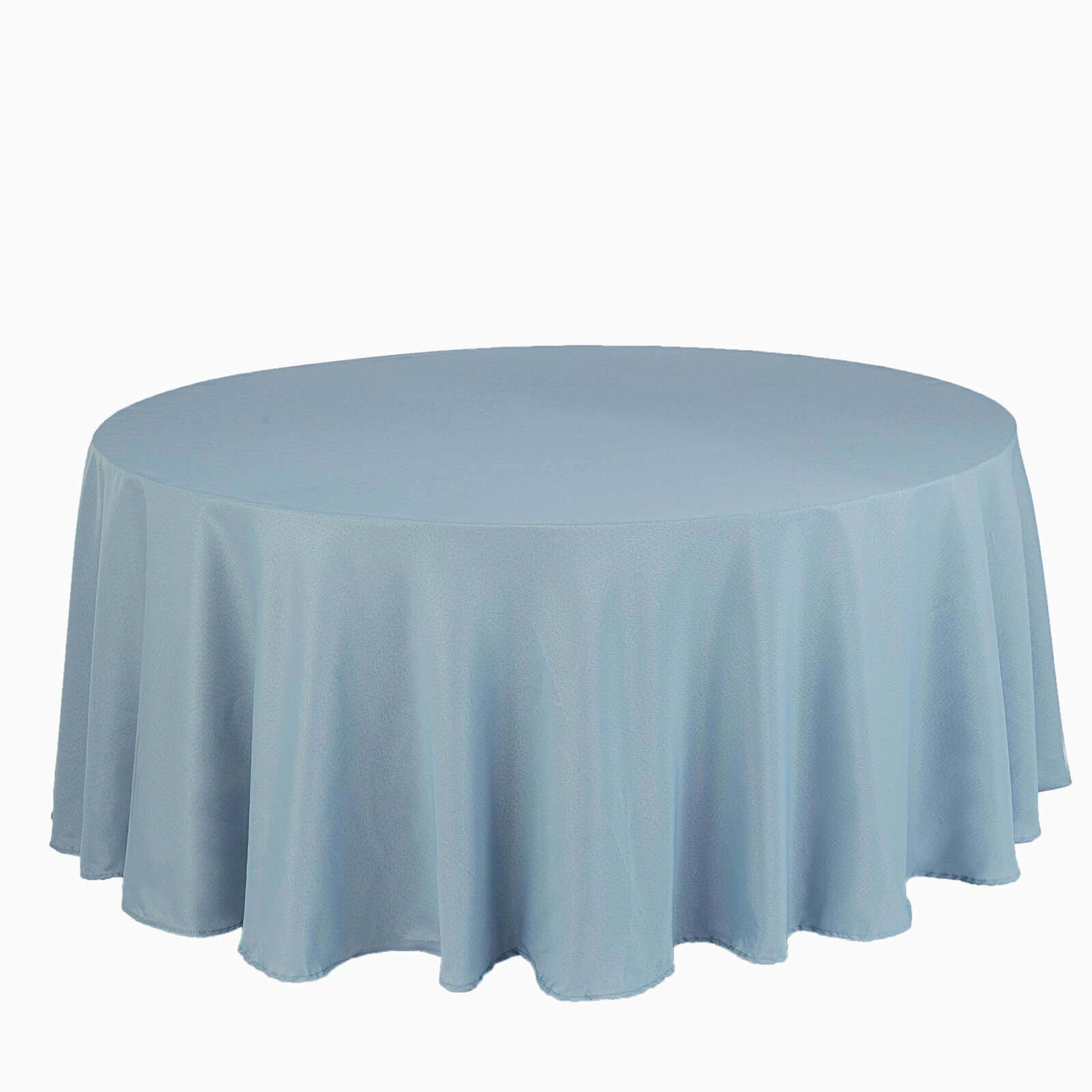 BalsaCircle 10 Pack 120 Inch Dusty Blue Round Polyester Tablecloths