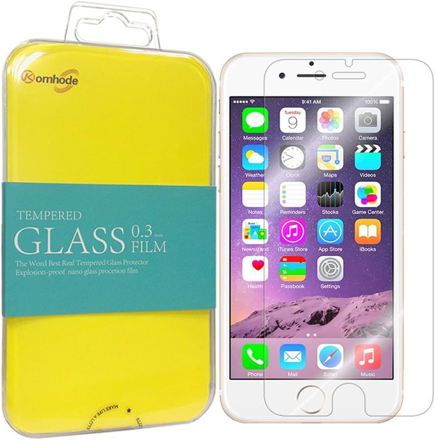 Komhode Crystal Glass Clear Screen Protector Shield for for Iphone 6 Plus(5.5 Inch) (I6 Plus Glass)