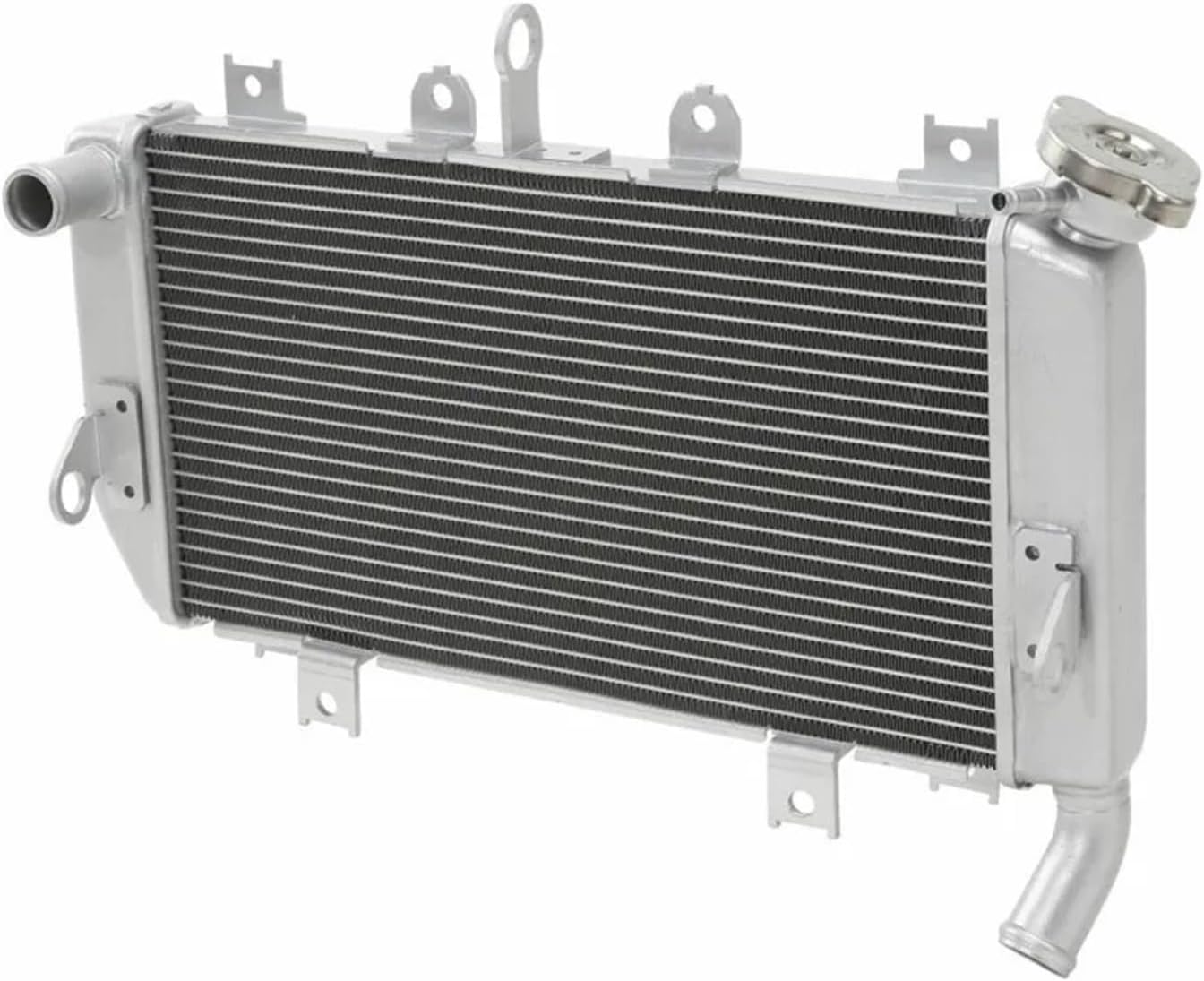 オートバイアルミエンジンラジエータークーラー忍者 400 2018-2024