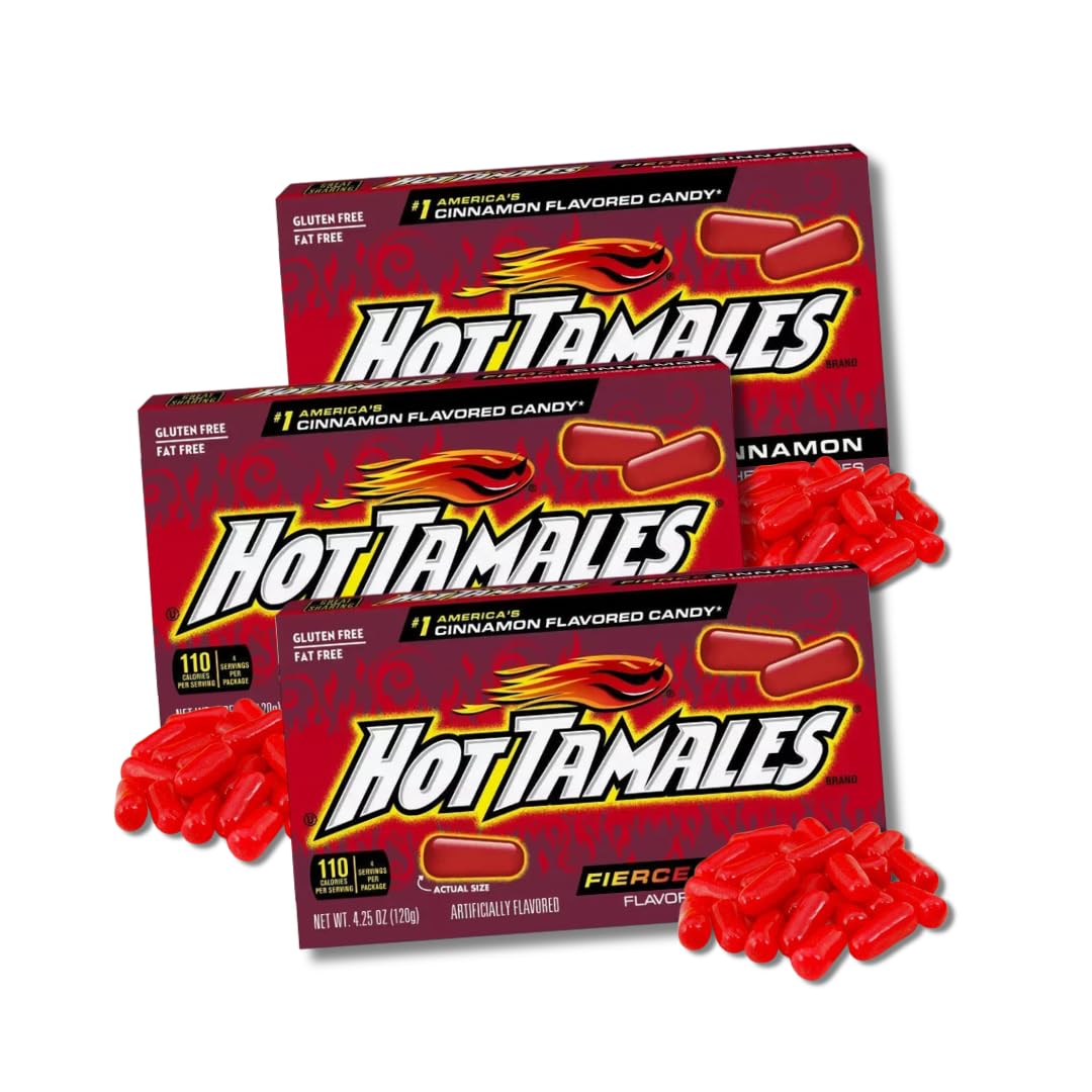 Amazon.com : Hot Tamales Fierce Cinnamon - Pack of 3 - Sweet