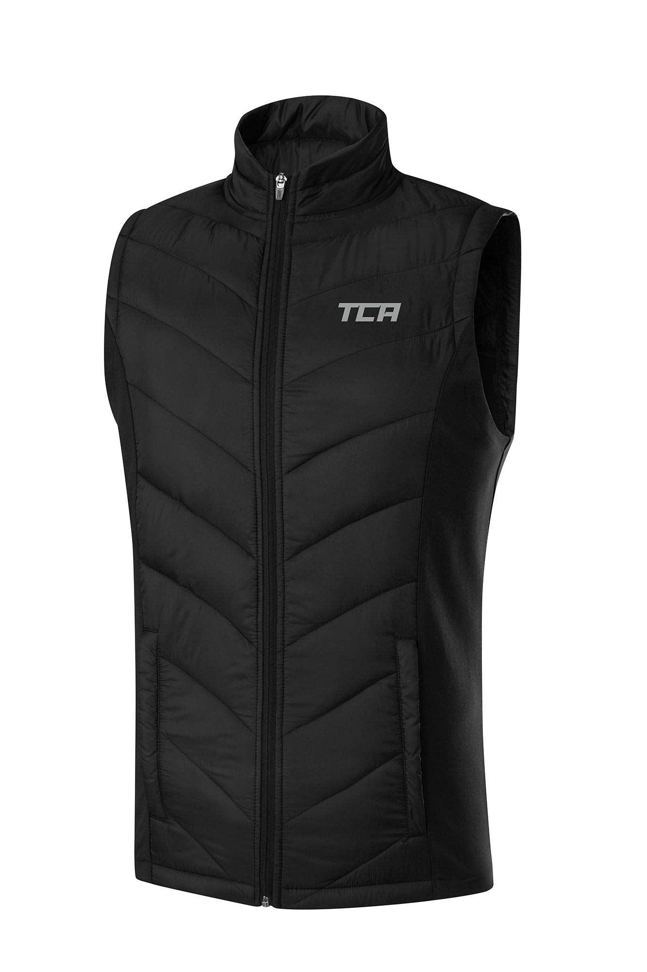 TCAMen's Excel Reflective Running Walking Hiking Sleeveless Thermal Padded Gilet with Zipped Pockets