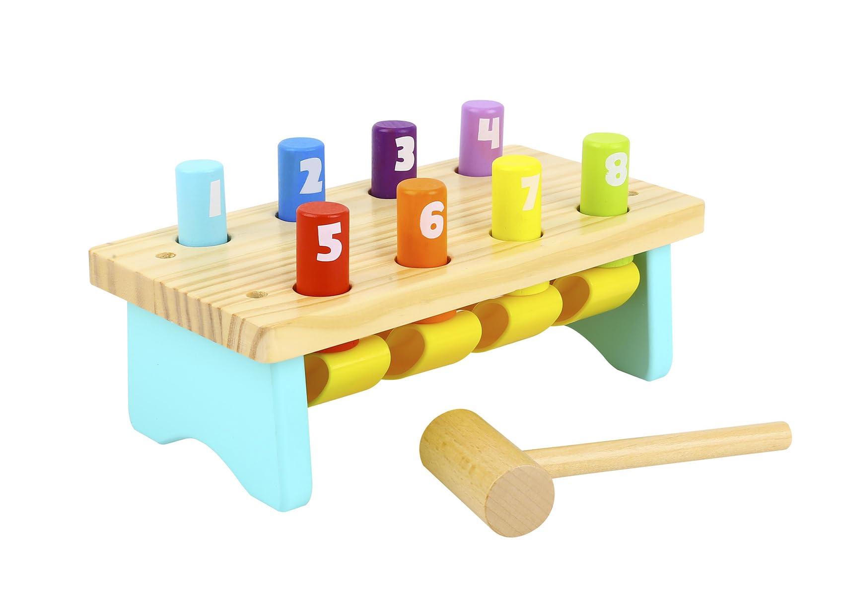 Tooky Toy Wooden Pound Bench
