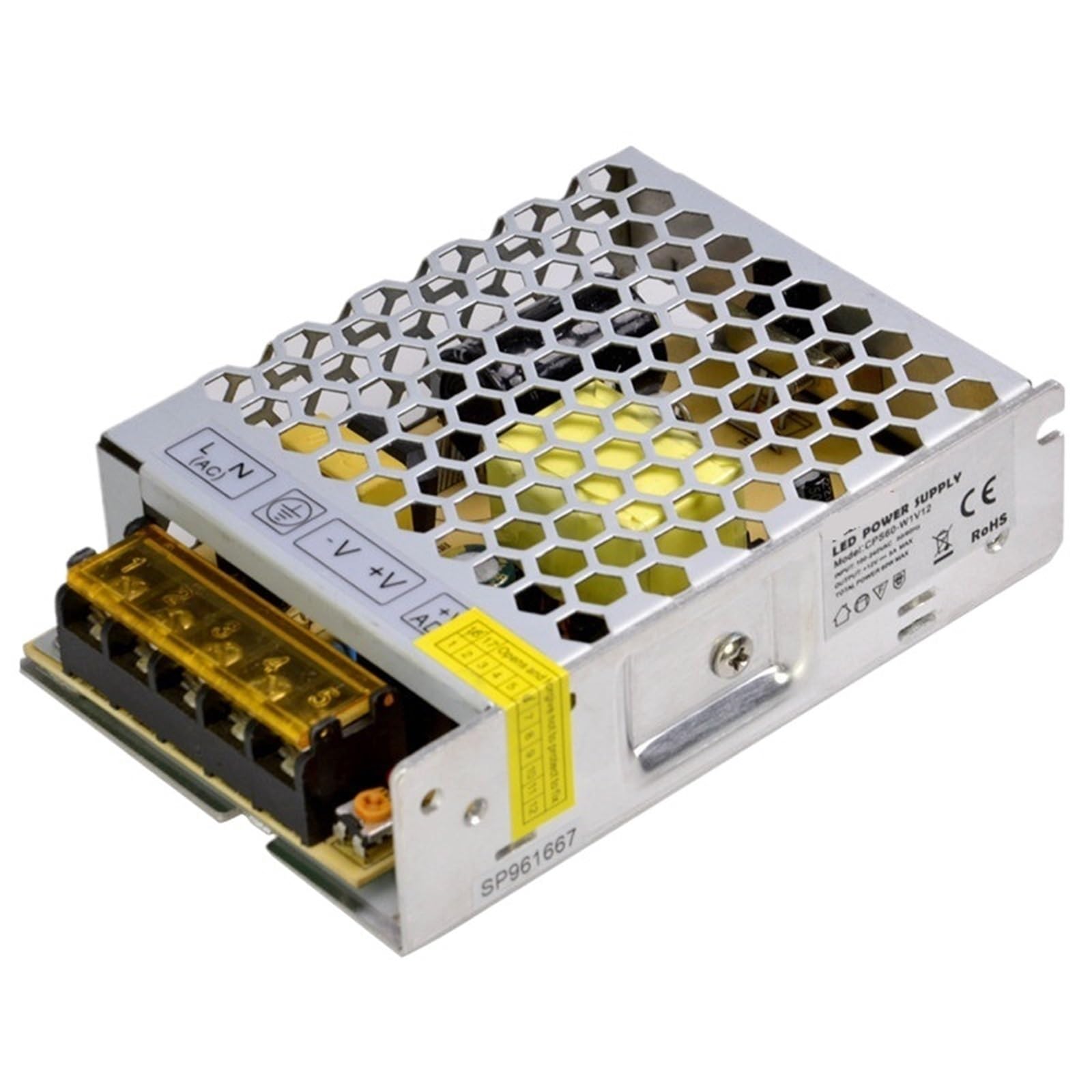 Transformador 12V 60W para luces LED con fuente de alimentación AC DC 5A 8
