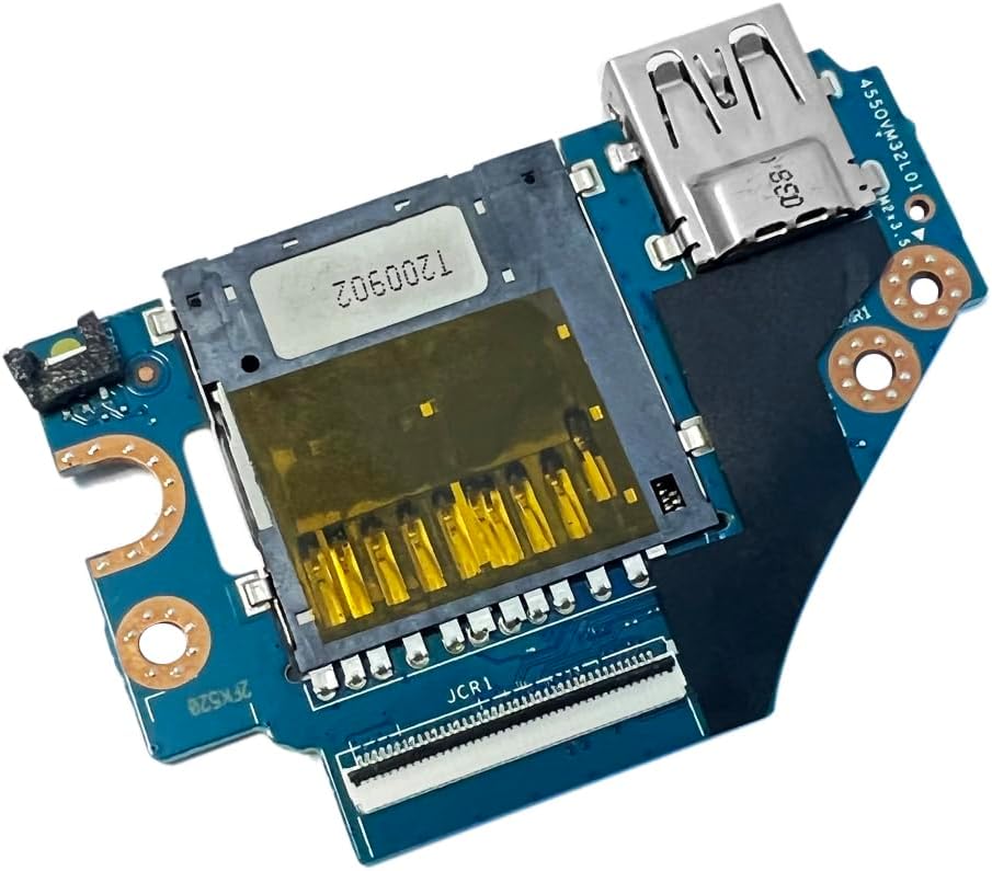 ZAHARA SD Card Reader USB Port Board Replacement for HP Omen 17-CB LS-H492P L57370-001 L61629-001 17-CB0002CA 17-CB0020NR 17-CB0092NR 17-CB1002CA 17-CB1010CA 17-CB1055CL