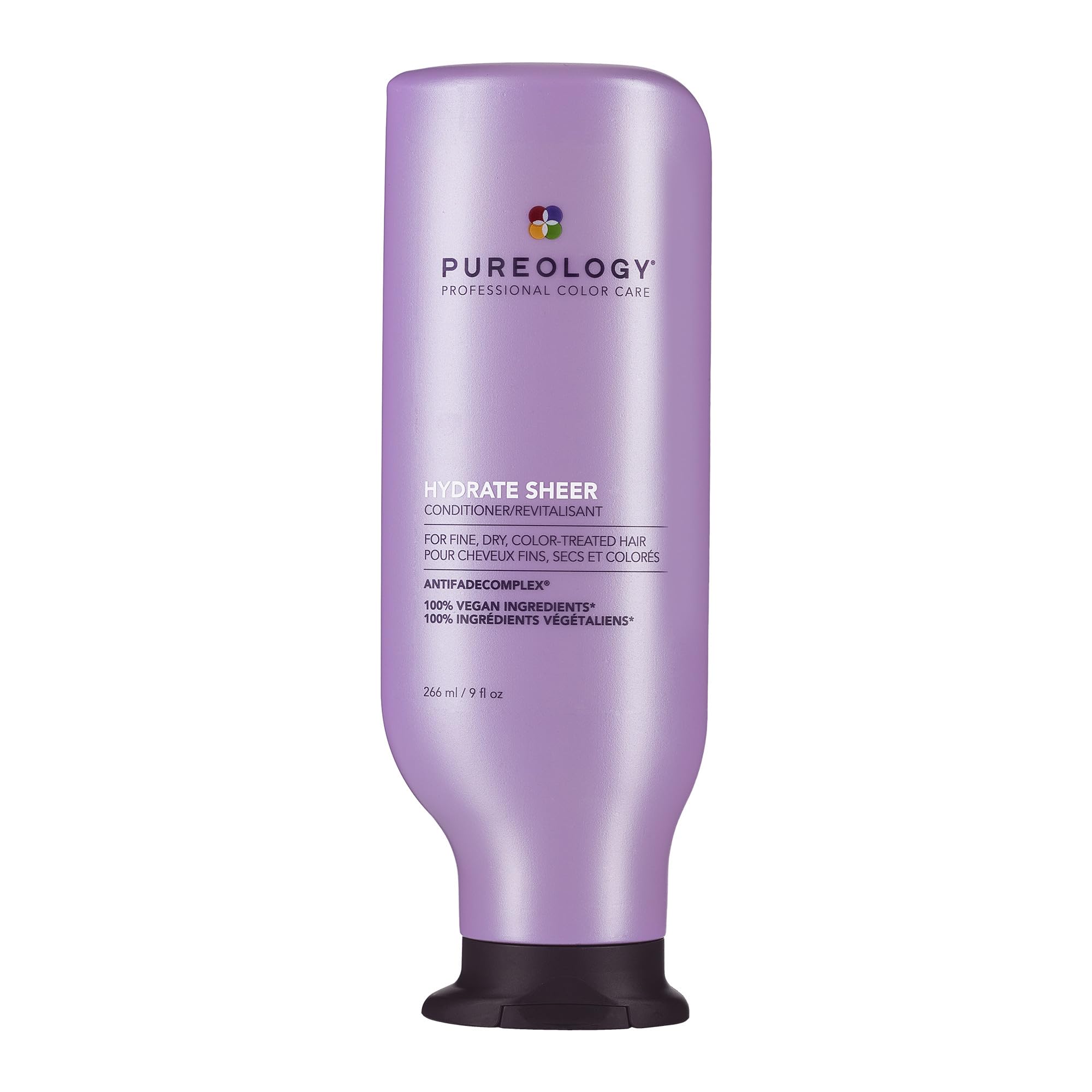 Pureology | Hydrate Sheer | Moisturising Conditioner, For Fine, Colour Treated Hair, Vegan Formulas, Sulphate Free, 266ml