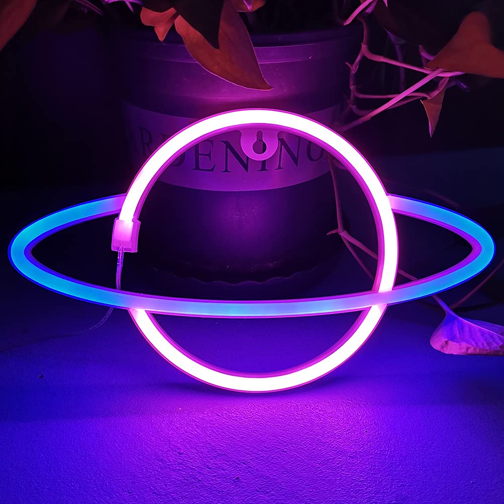 Colording Star Neon Signs,LED Neon Light Wall Light,Battery/USB Powered Neon Signs for Wall Decor,Bedroom,Kids Room,Living Room,Bar,Party,Christmas,Wedding-Blue Star — view 5